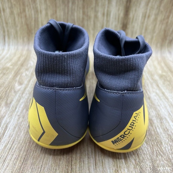 Nike Mercurial Superfly 6 Clug FG Soccer Cleats AH7363-070 Grey/Yellow Men's 13 - Picture 4 of 9
